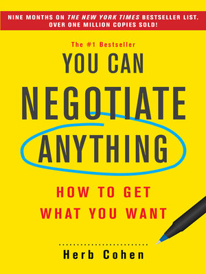cover image of You Can Negotiate Anything
